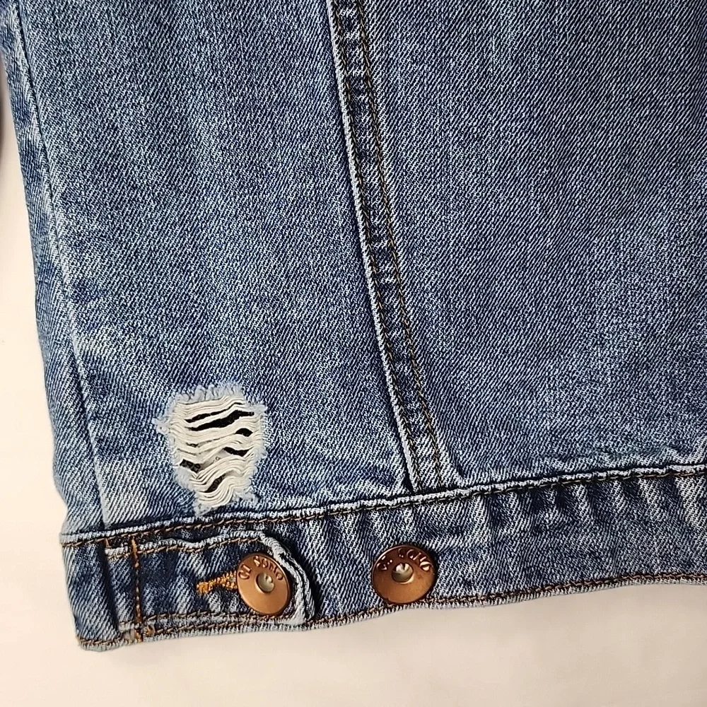Ci Sono Kids Distressed Denim Jacket blue Size‎ XS/7